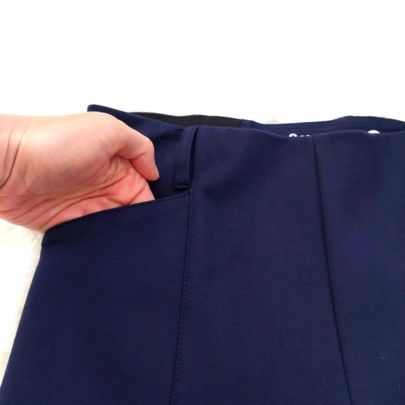 BetaBrand Bootcut Dress Yoga Pants Navy - Medium Long - Picture 9 of 14